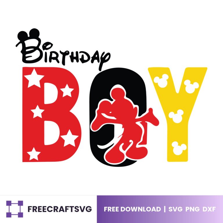 Birthday Boy, Mickey Birthday Boy Shirt Design, Kids Birthday Shirt Graphic SVG