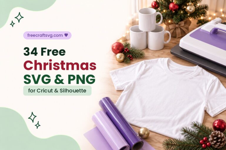 34 Free Christmas SVG and PNG Files for Cricut and Silhouette
