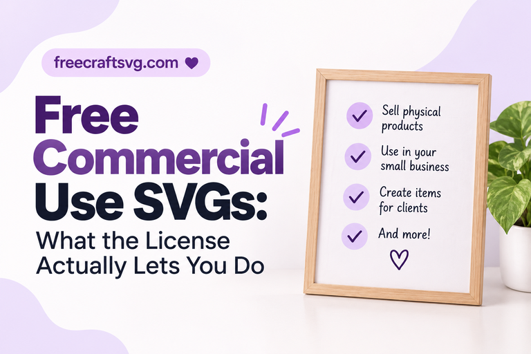 Free Commercial Use SVGs: What the License Actually Lets You Do