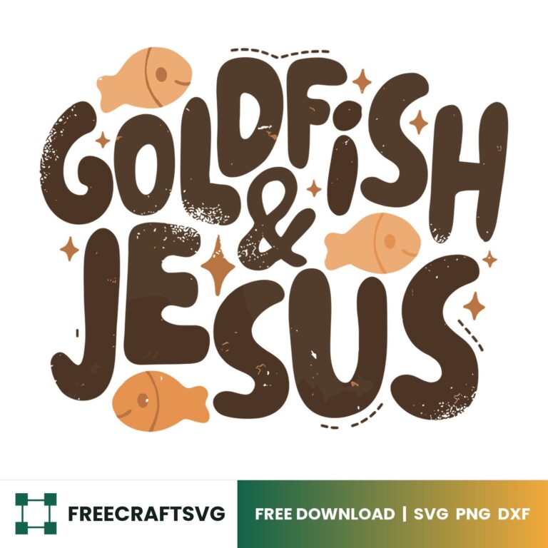 Goldfish And Jesus – Free SVG, PNG & DXF for Cricut, Silhouette & Sublimation