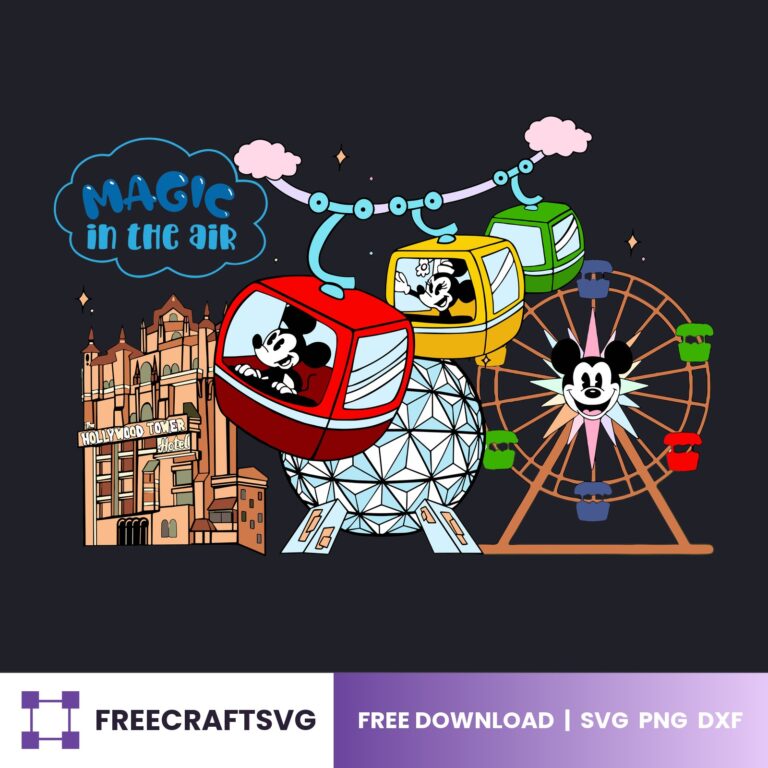 Mickey Mouse Theme Park Family Trip Shirt Design – Free SVG, PNG & DXF for Cricut, Silhouette & Sublimation