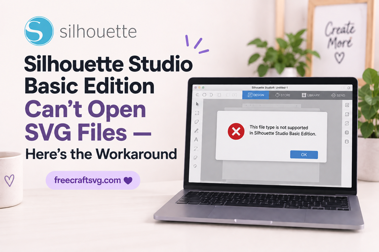 Silhouette Studio Basic Edition Can’t Open SVG Files — Here’s the Workaround
