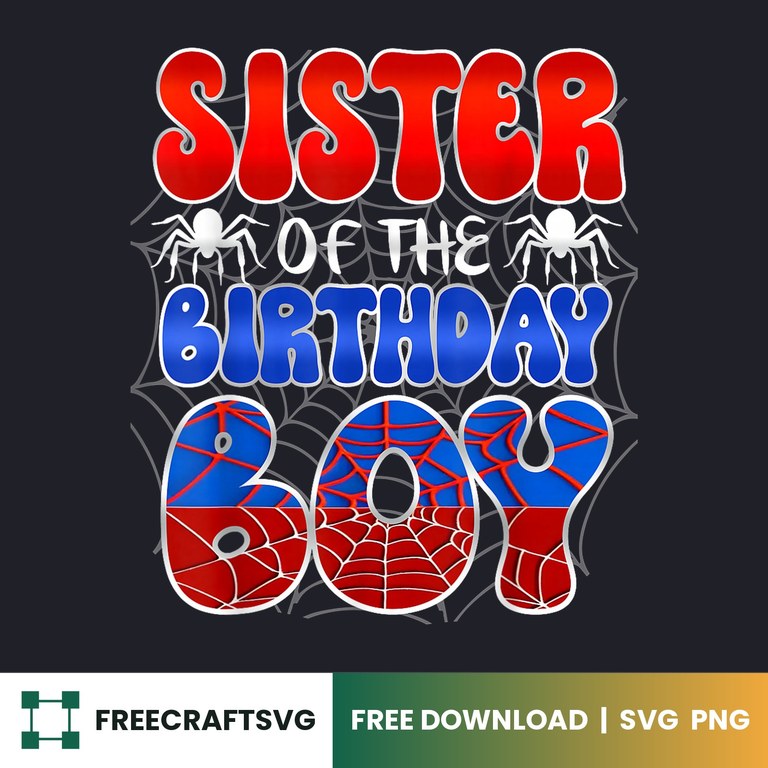 Sister Of The Birthday Boy SVG