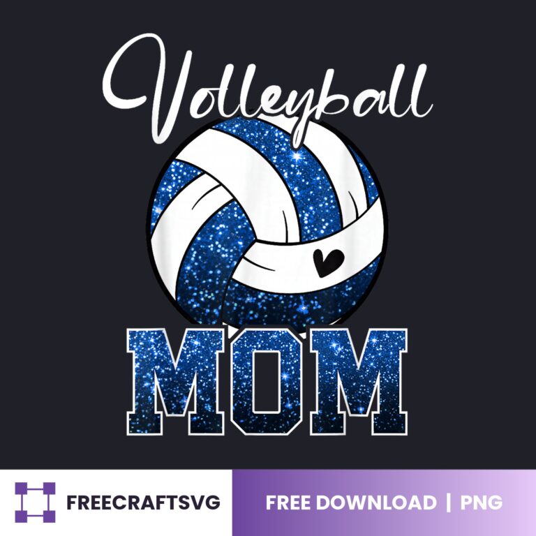 Volleyball Mom PNG free download for Cricut and Silhouette